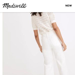 Madewell - The Perfect Vintage Wide-Leg Crop Jean in Tile White